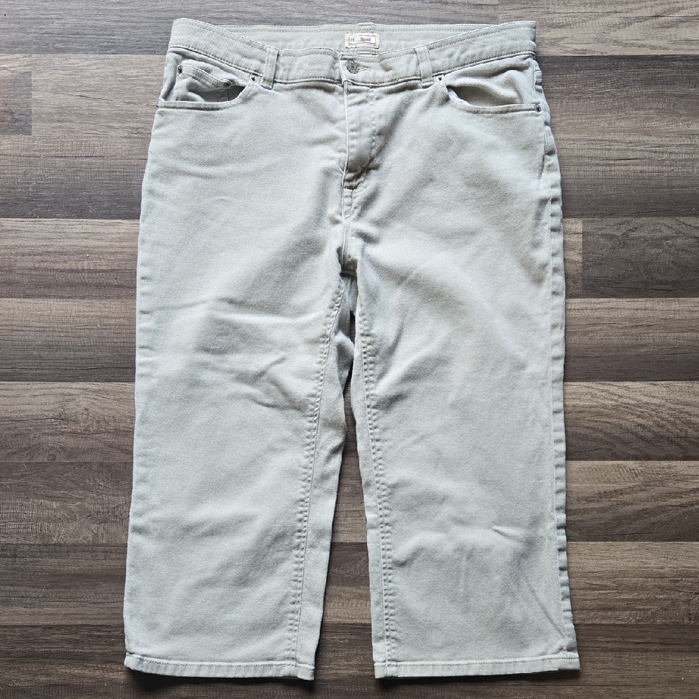 L.L. Bean Women 14P Capris Wide Leg Opening